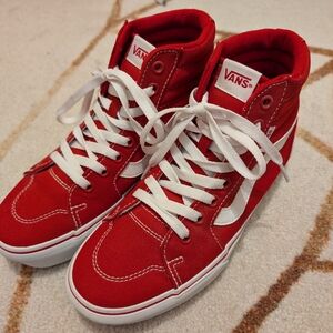 Vans Red High-Top Sneakers